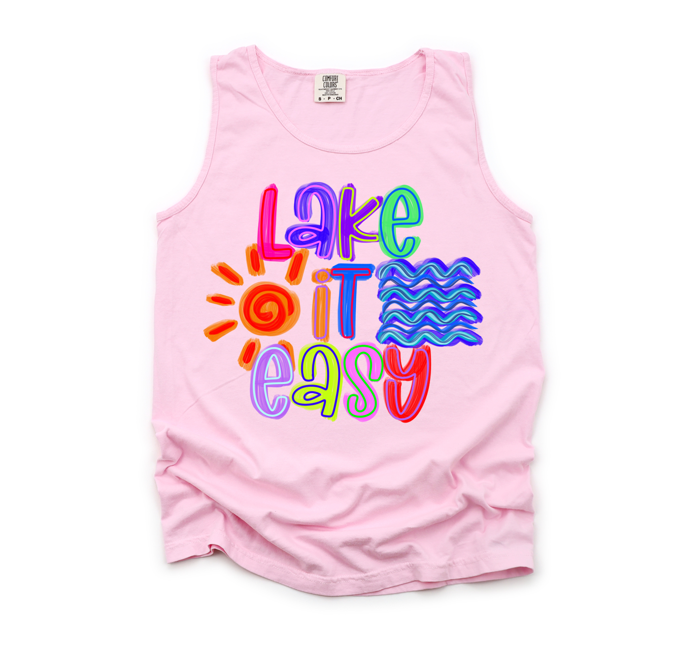 “Lake it Easy” Tank - Blossom
