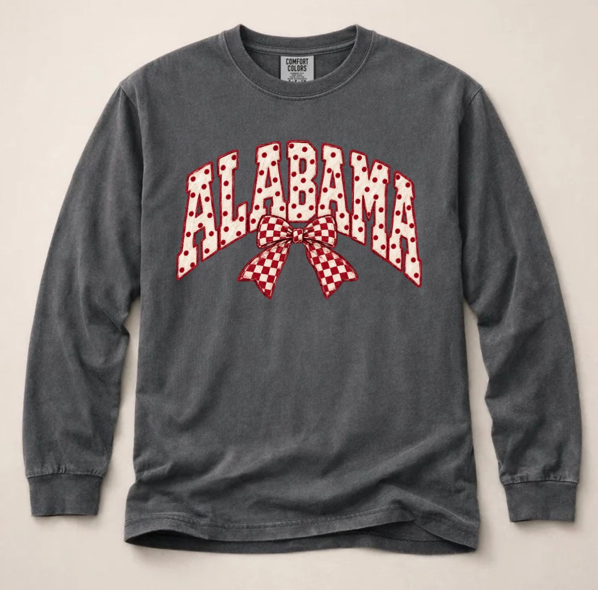 Alabama Polka Dot Long Sleeve Tee