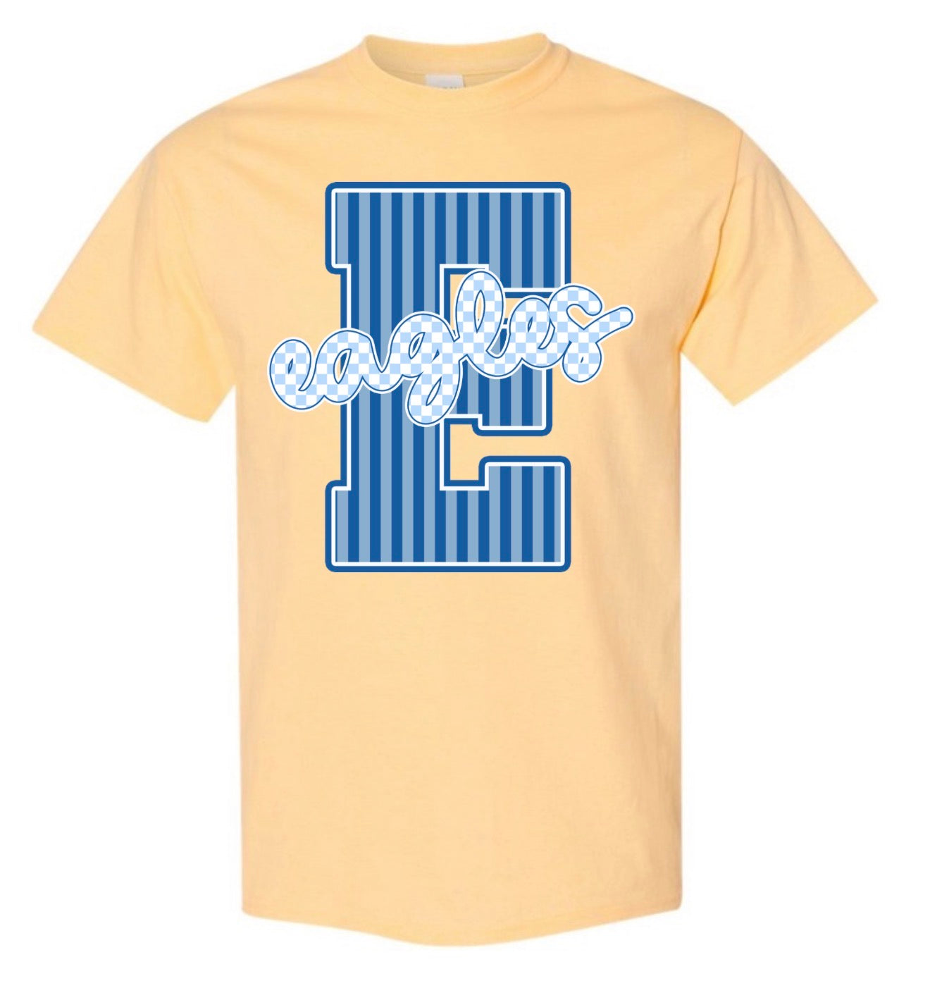 E is for Eagles Gildan Yellow Tee