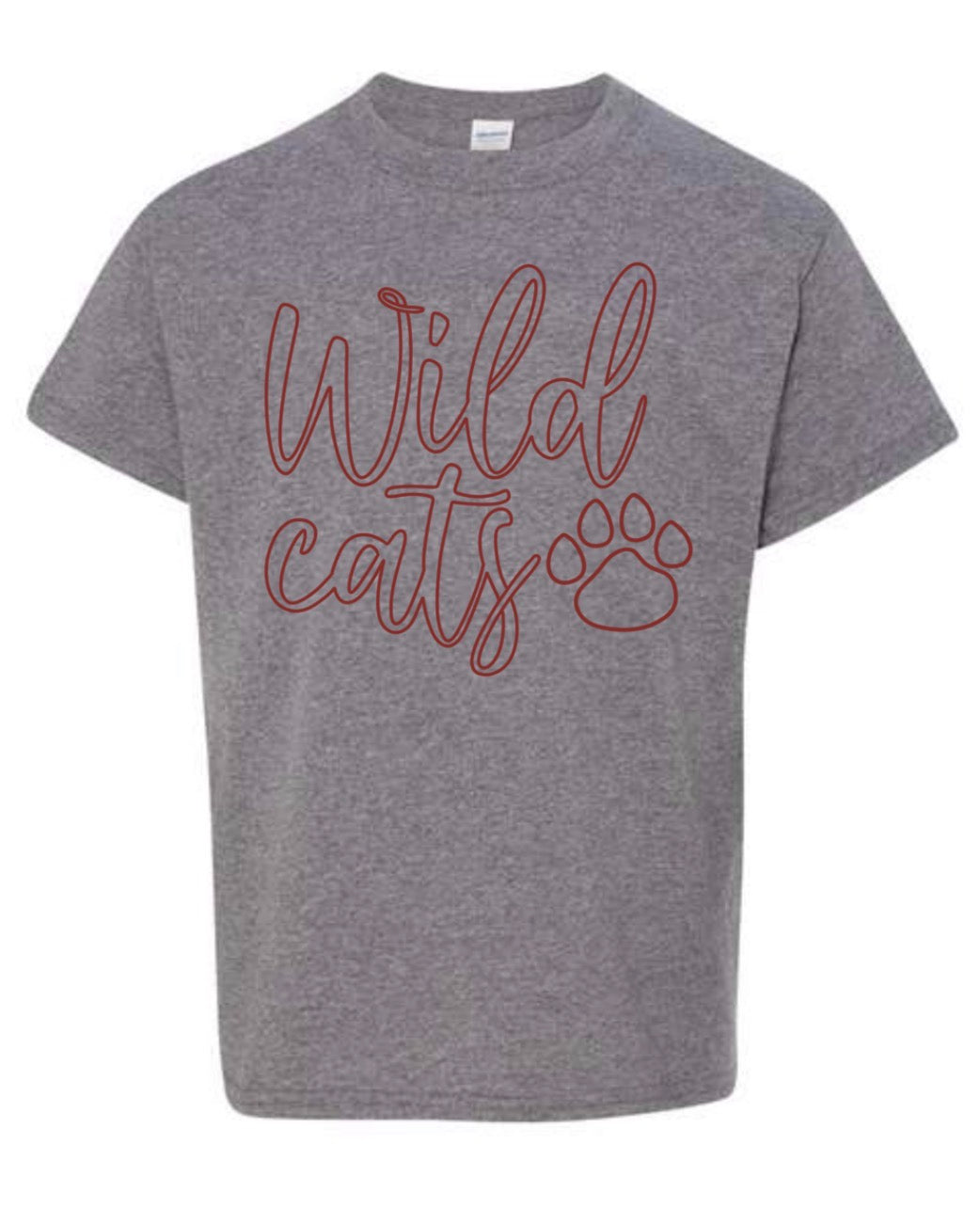 Wildcats Script Gildan Tee