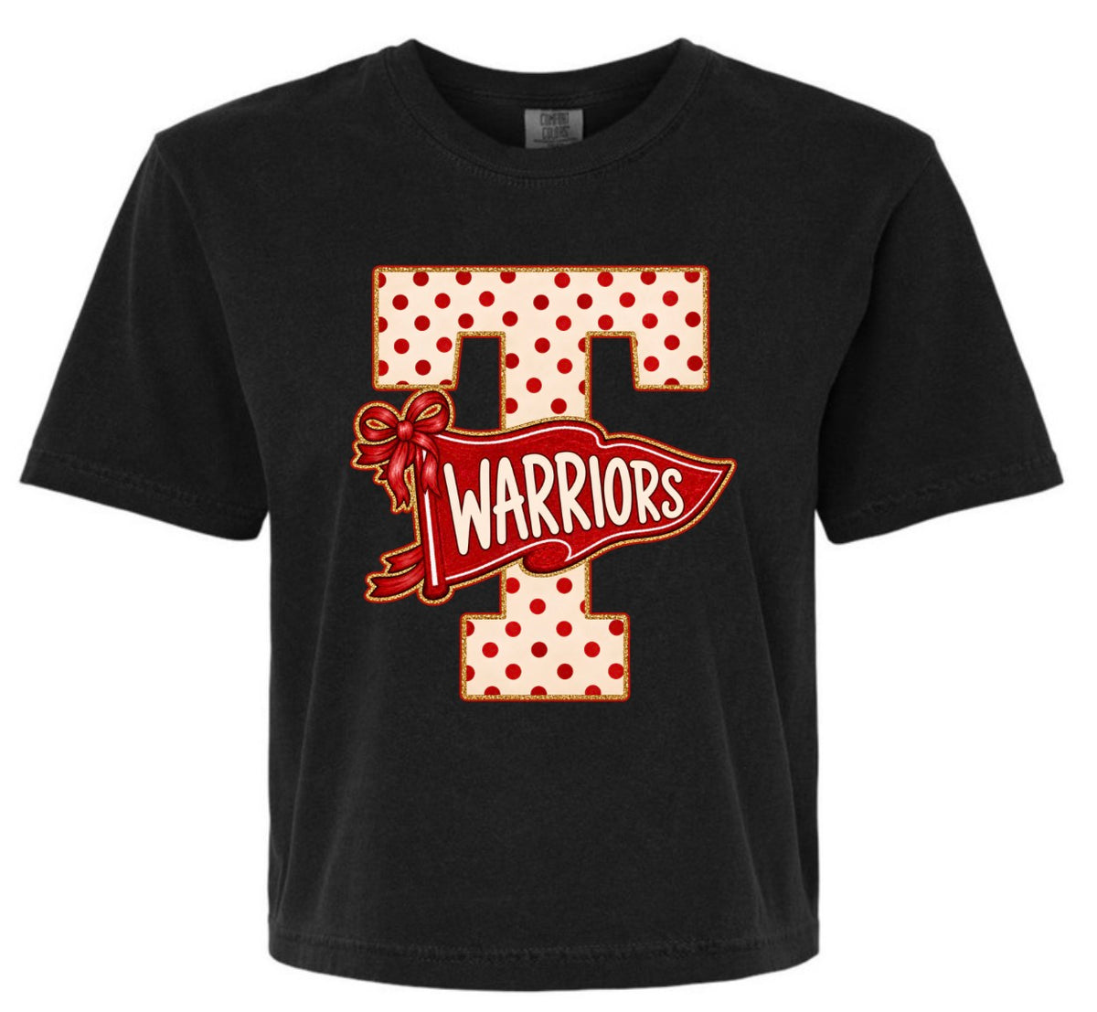 T Warriors Black Boxy Tee