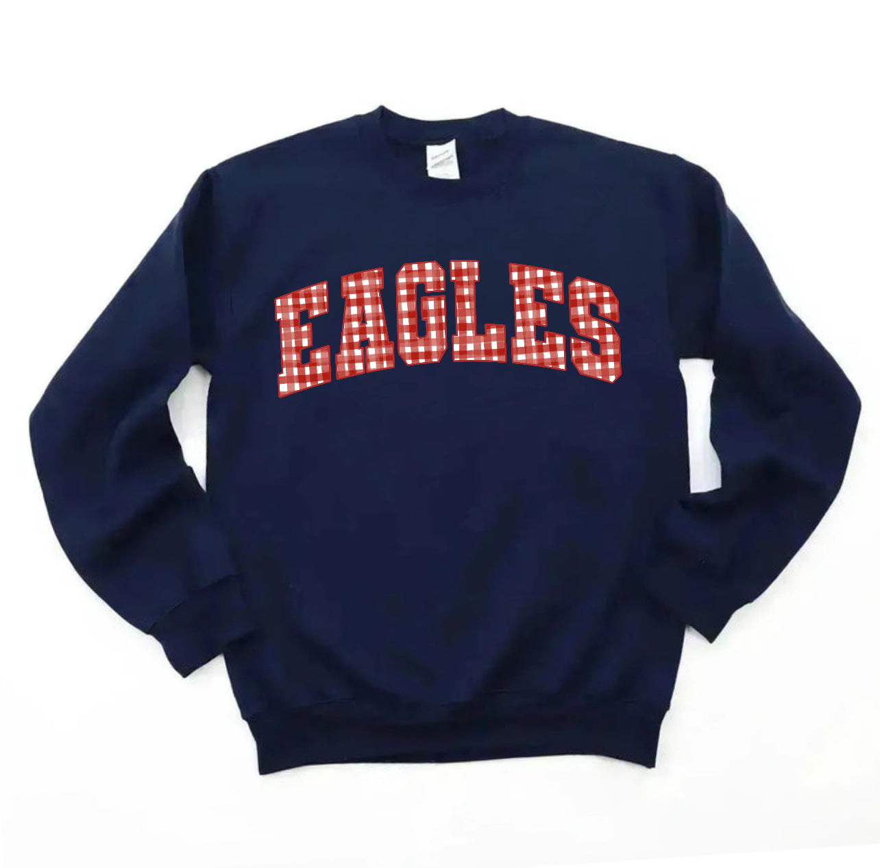 Eagles Varsity Gingham Sweatshirt