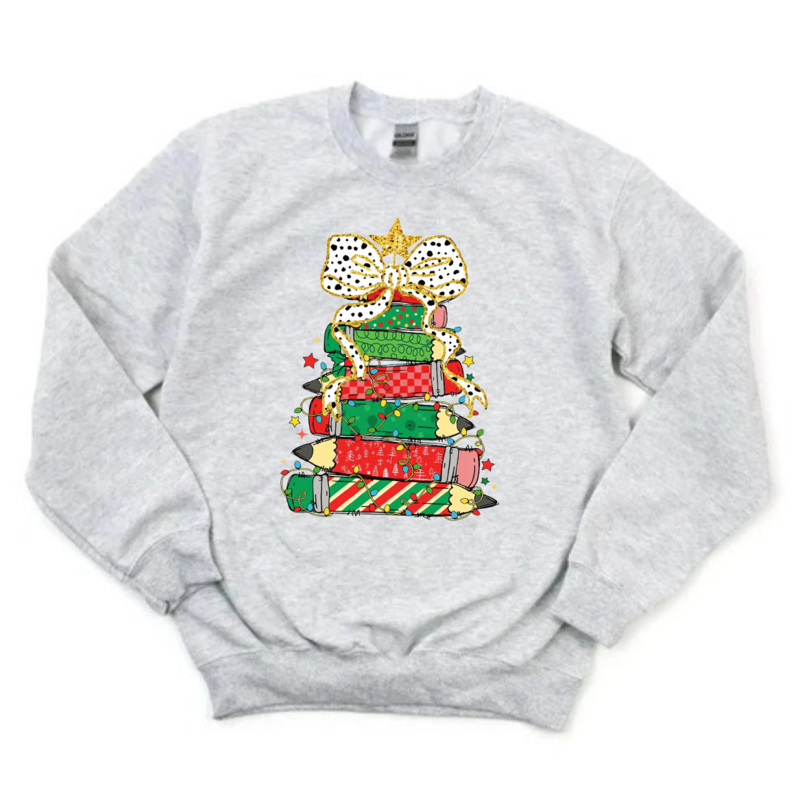 Pencil Christmas Tree Sweatshirt