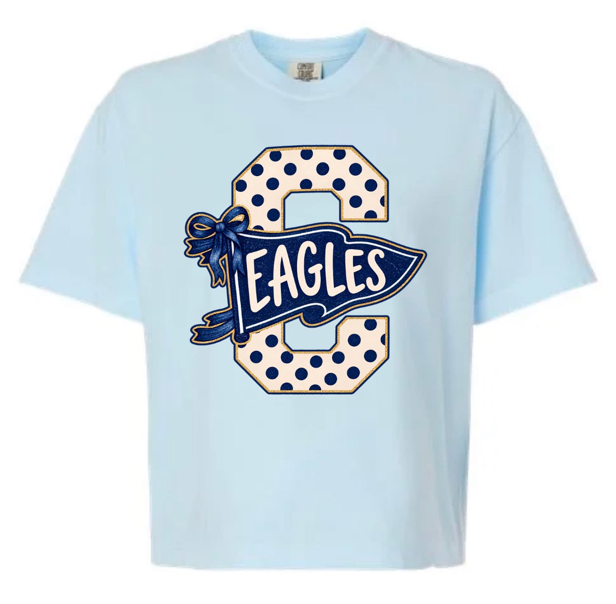 C Eagles Chambray Boxy Tee