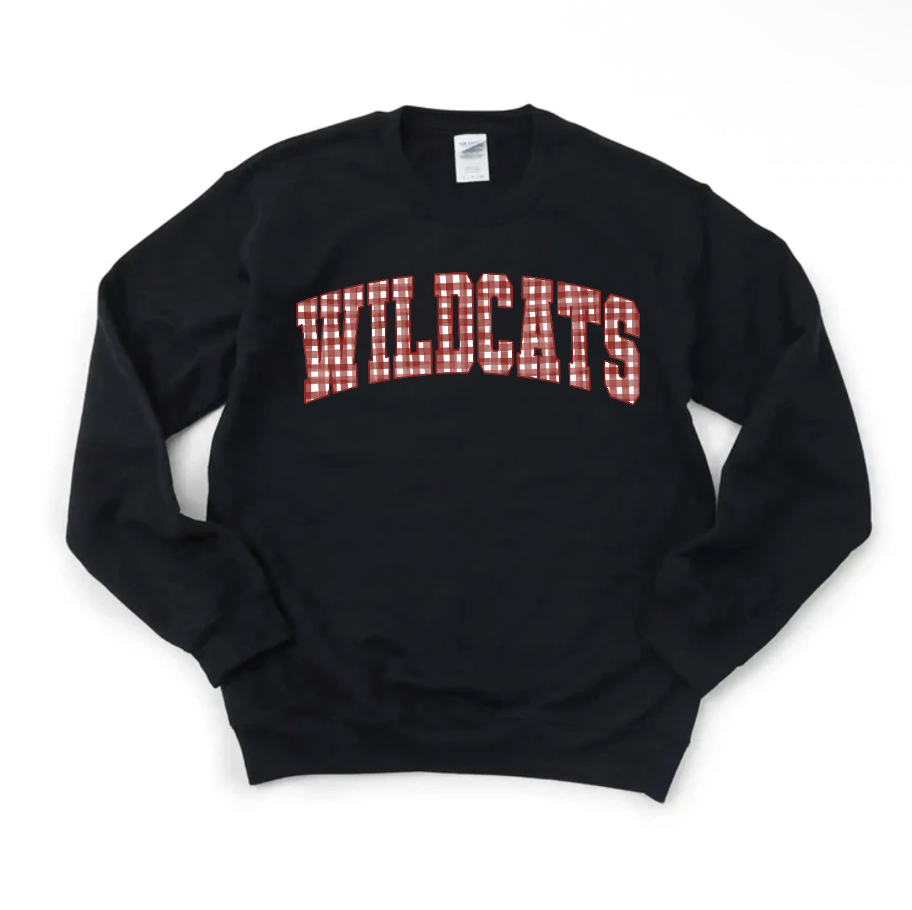 Wildcats Varsity Gingham Sweatshirt