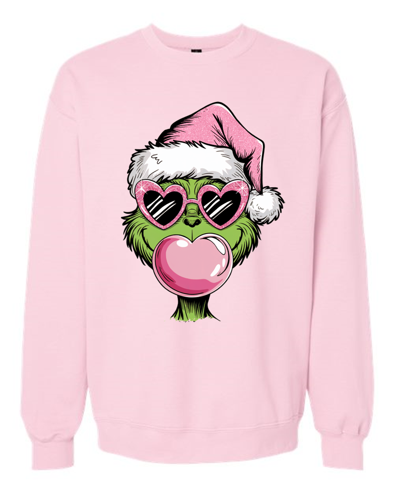 Bubblegum Grinch Sweatshirt