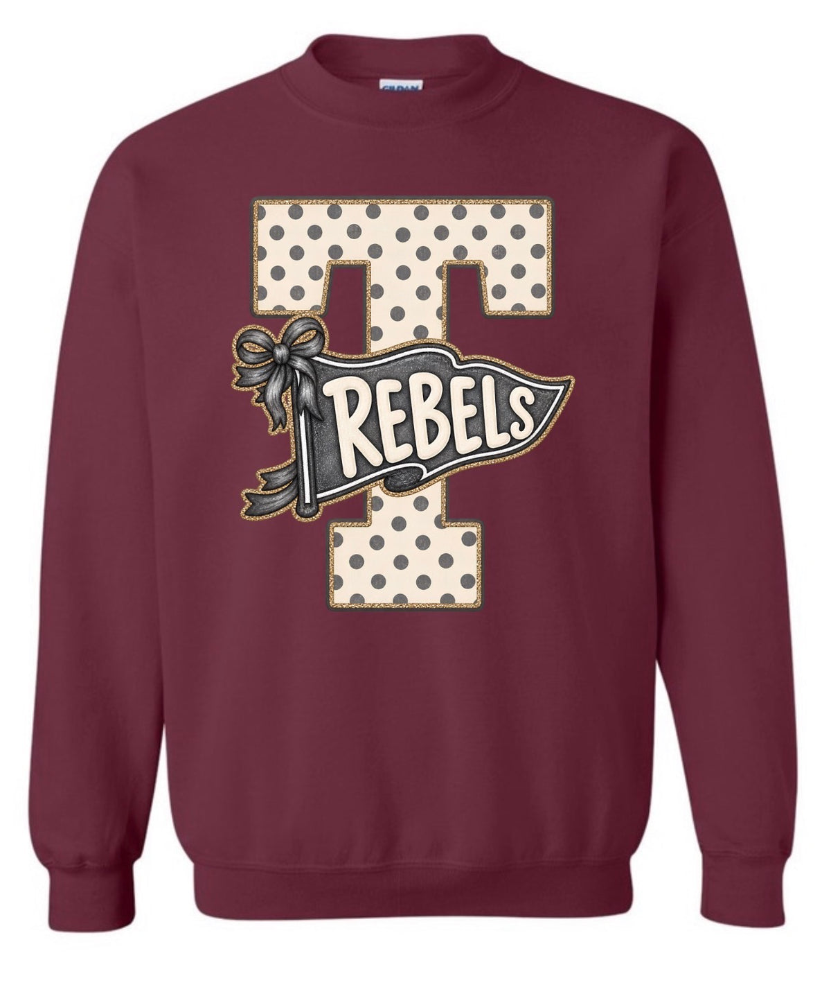Thorsby Polka Dot Pennant Sweatshirt