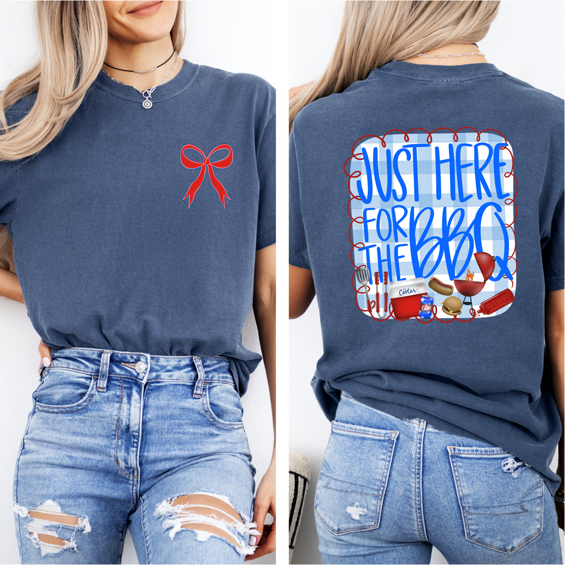 “Here For The BBQ” Tee