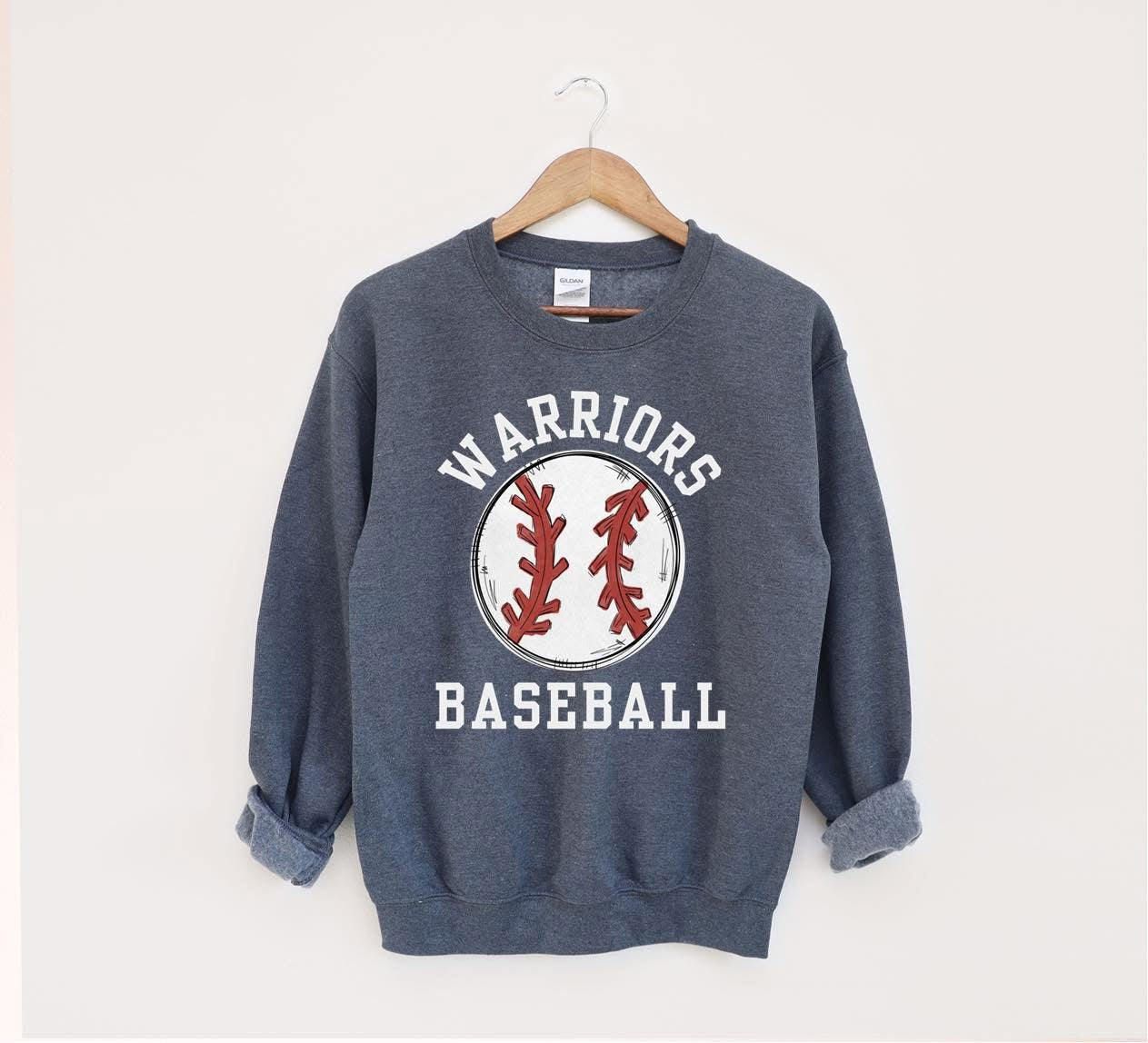 Warriors Baseball Doodle Sweatshirt
