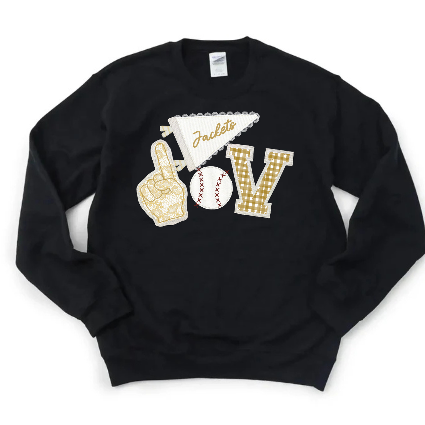 Jackets Baseball Applique Sweatshirt