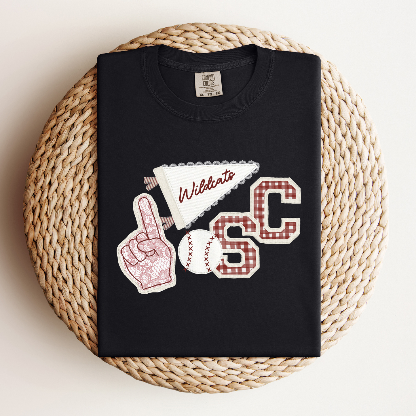 Wildcats Baseball Applique Tee