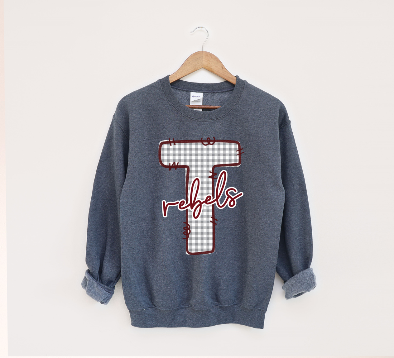 Gingham “Rebels” Sweatshirt