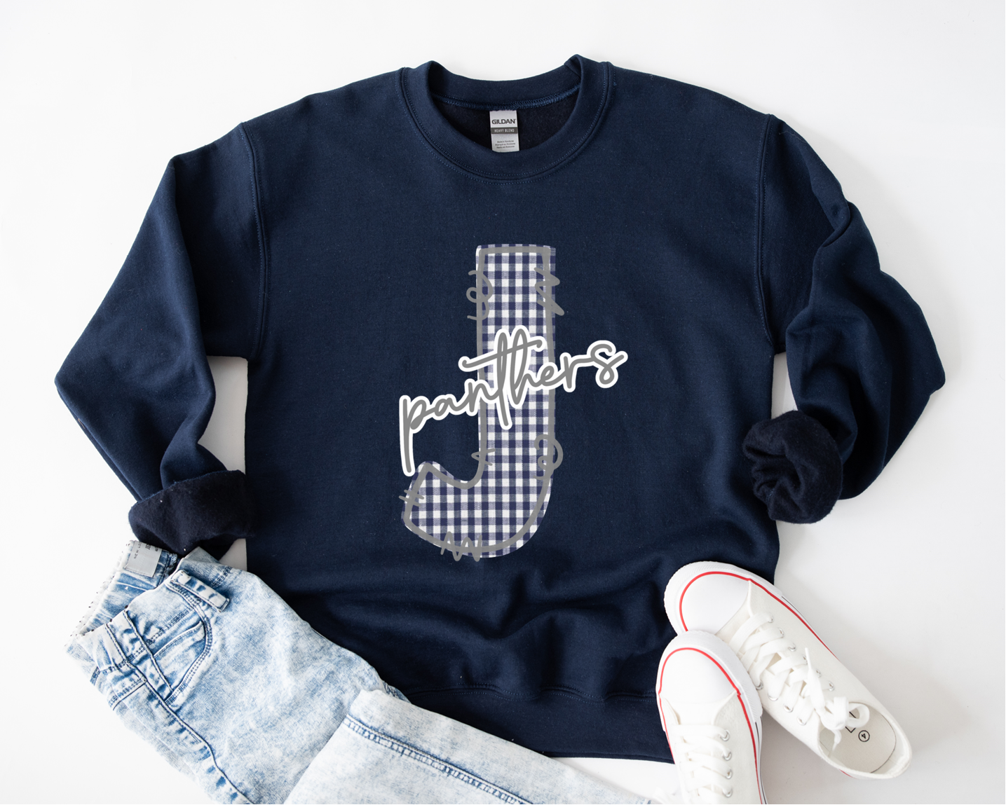 Gingham Jemison “Panthers” Sweatshirt