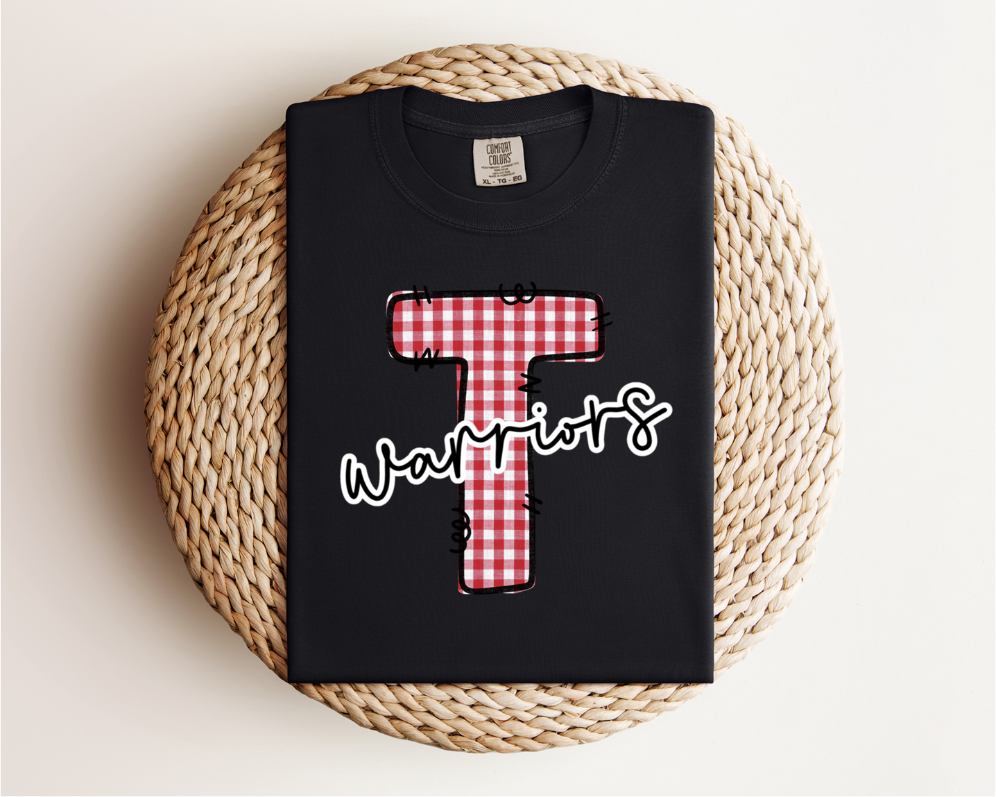Thompson Warriors Gingham Tee