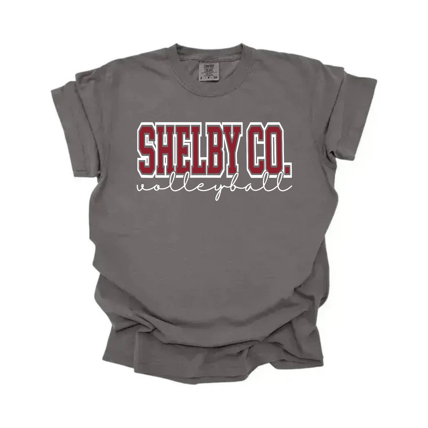 “Shelby Co. Volleyball” Outline Tee