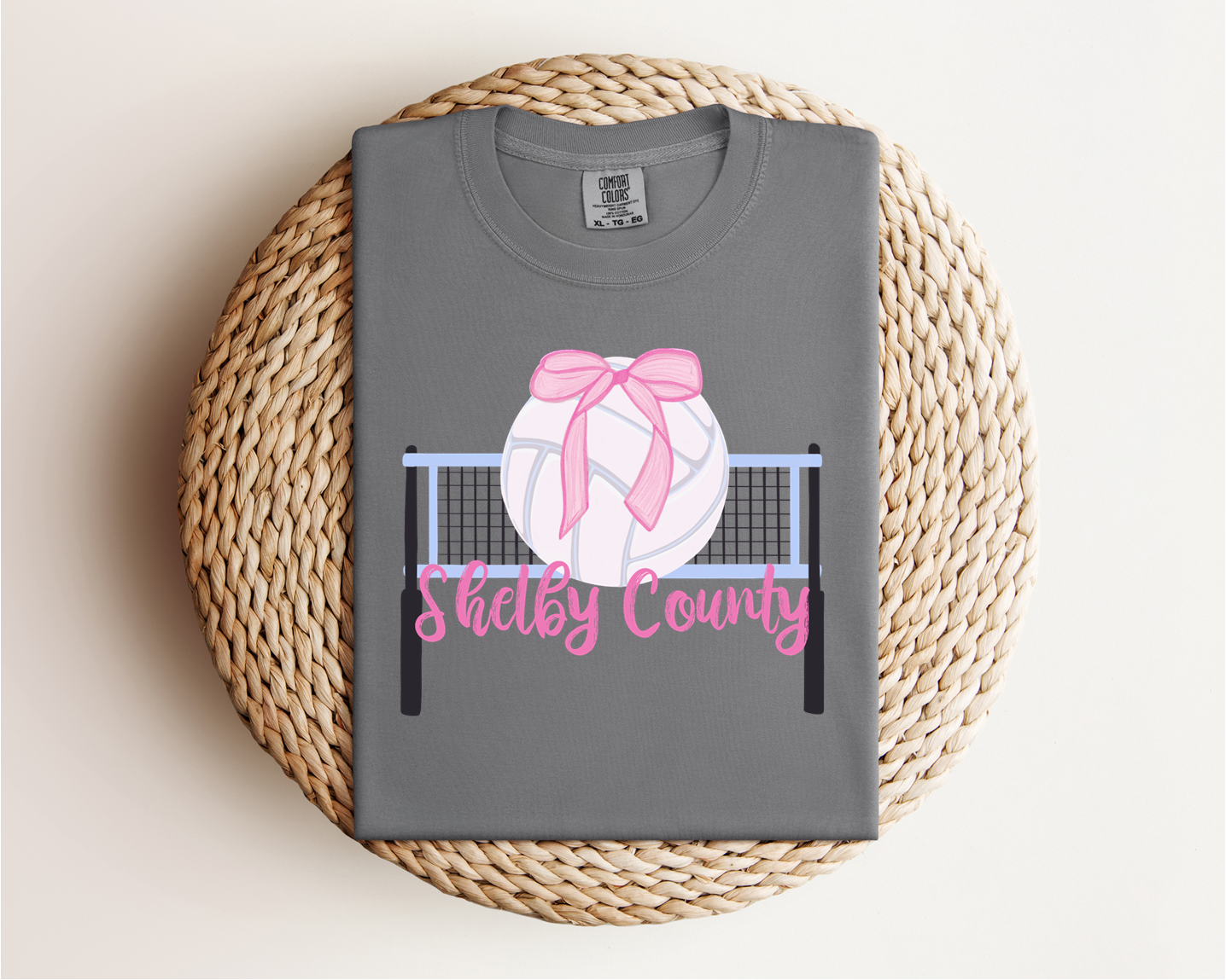 “Shelby County Volleyball” Girly Tee