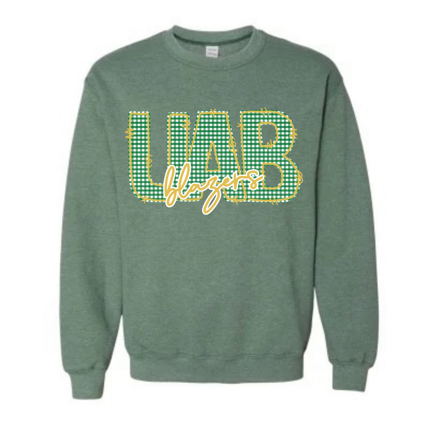 Gingham UAB “Blazers” Sweatshirt
