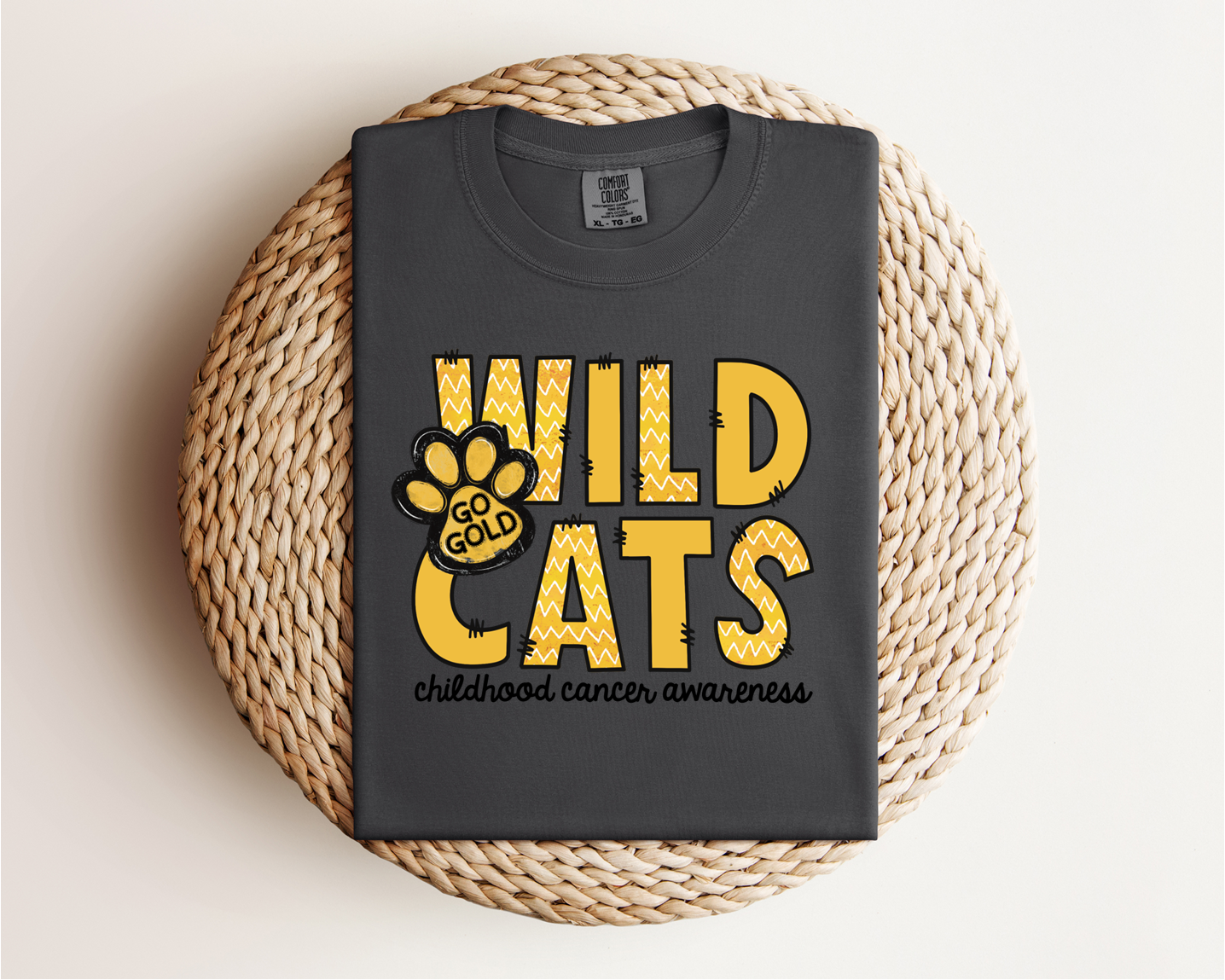 “Wildcats Go Gold” Pepper Tee
