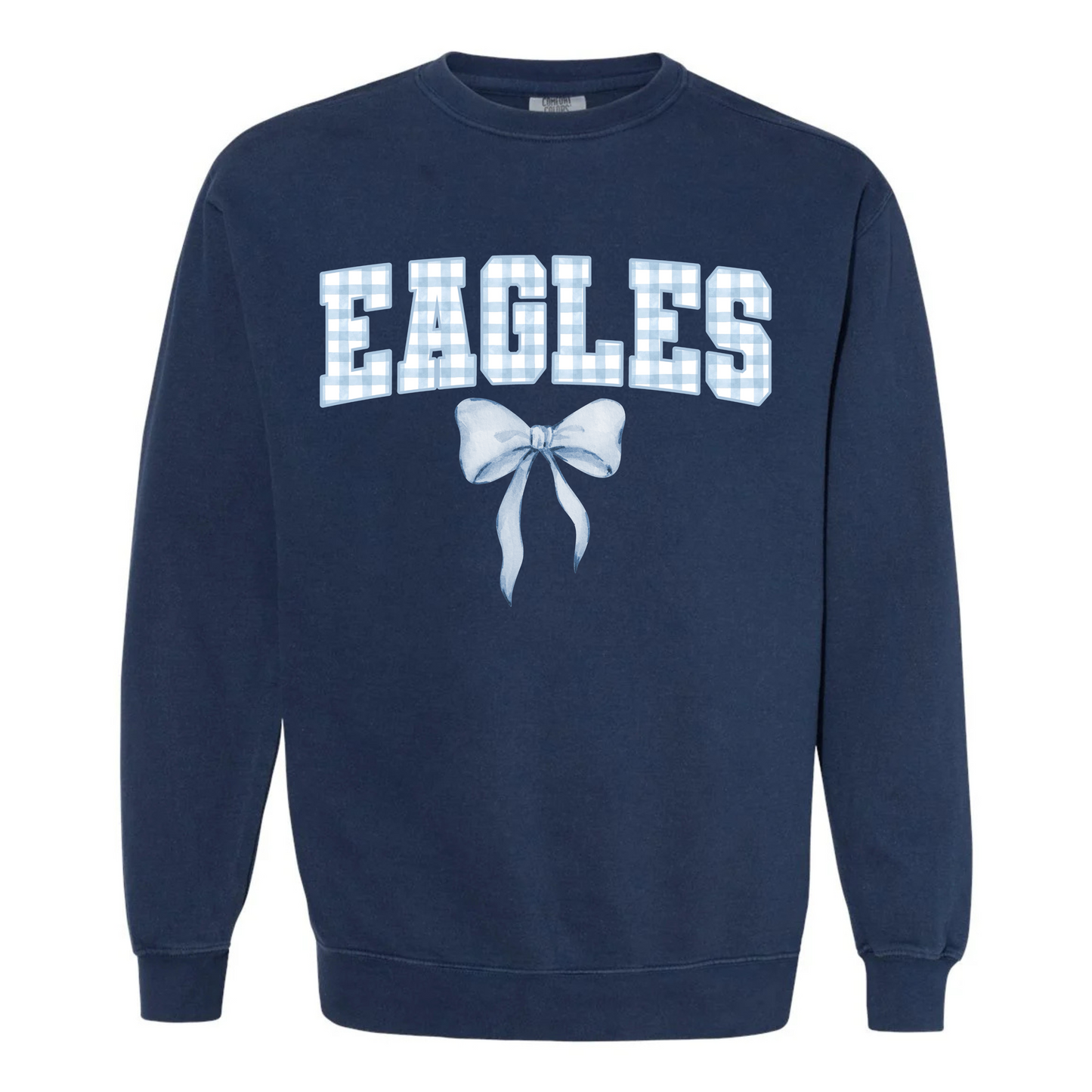 Eagles Gingham Bow Sweatshirt