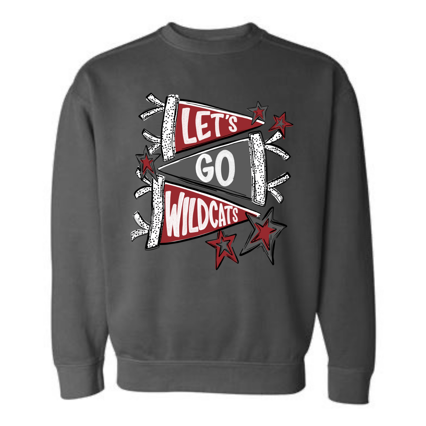 “Let’s Go Wildcats” Pennant Sweatshirt