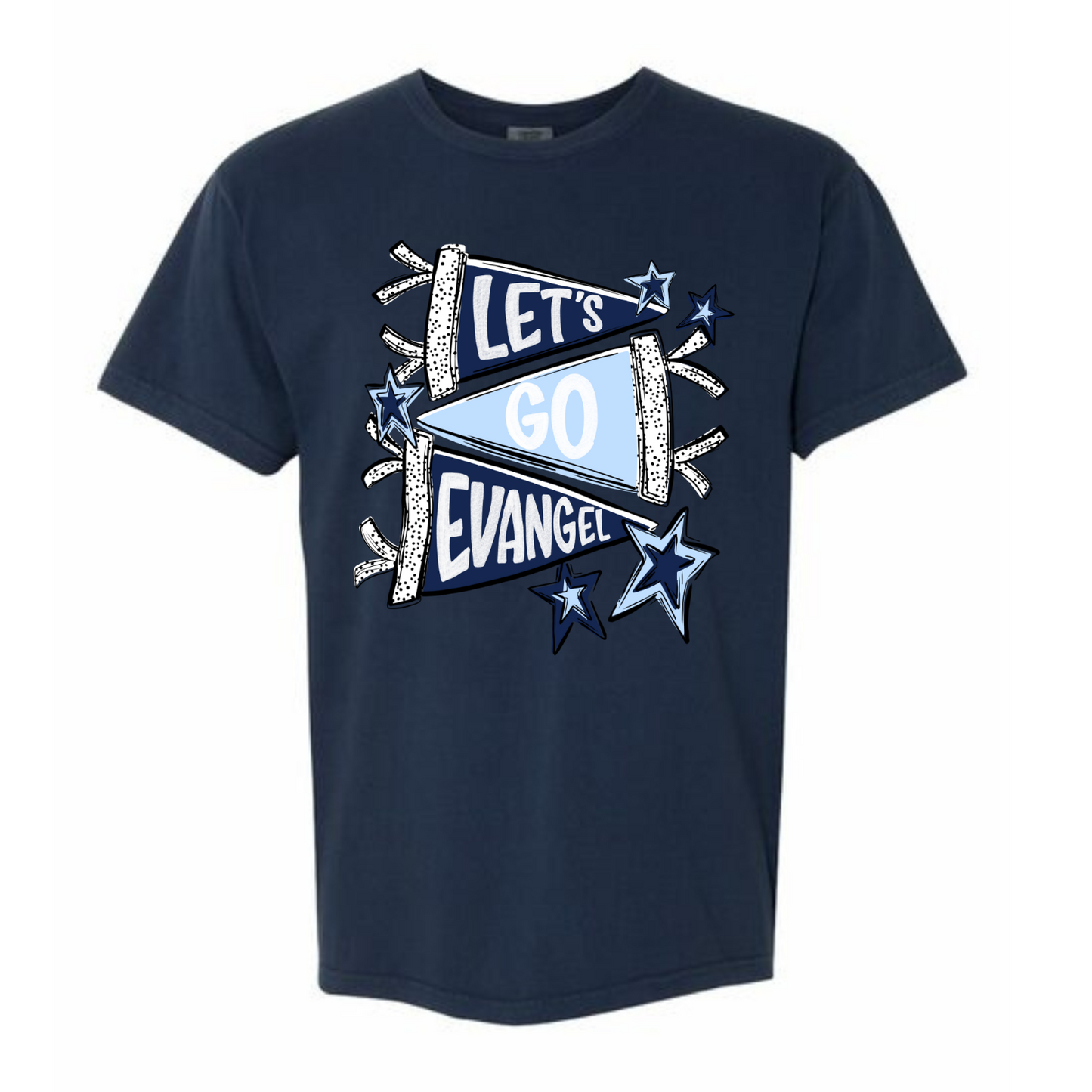 “Let’s Go Evangel” Pennant Tee
