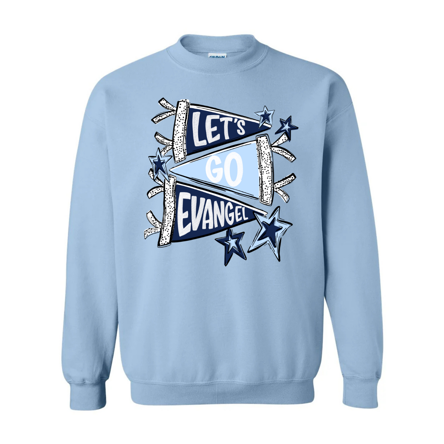 “Let’s Go Evangel” Pennant Sweatshirt