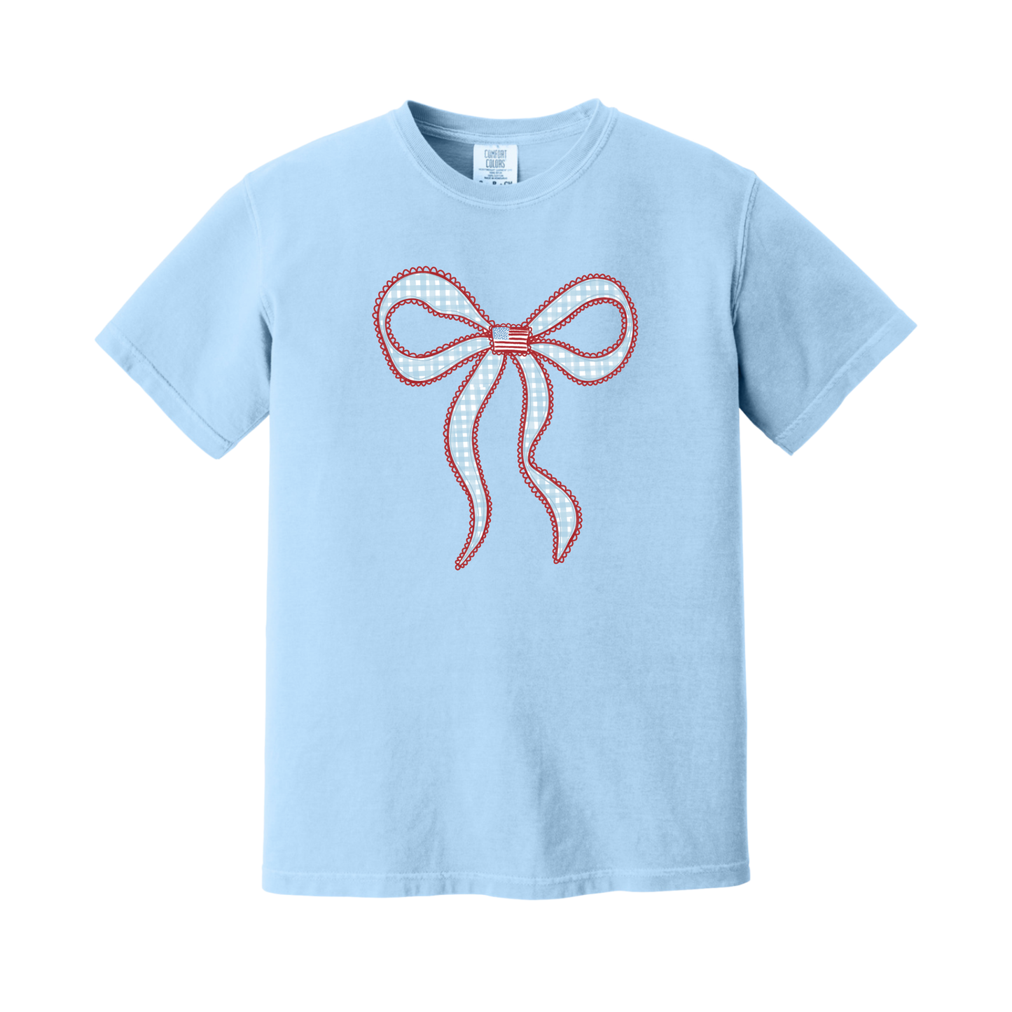 American Flag Bow Tee