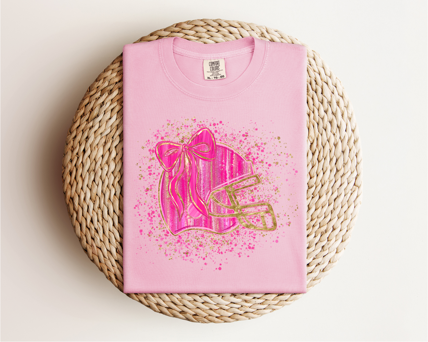 Pink Out Watercolor Helmet Tee