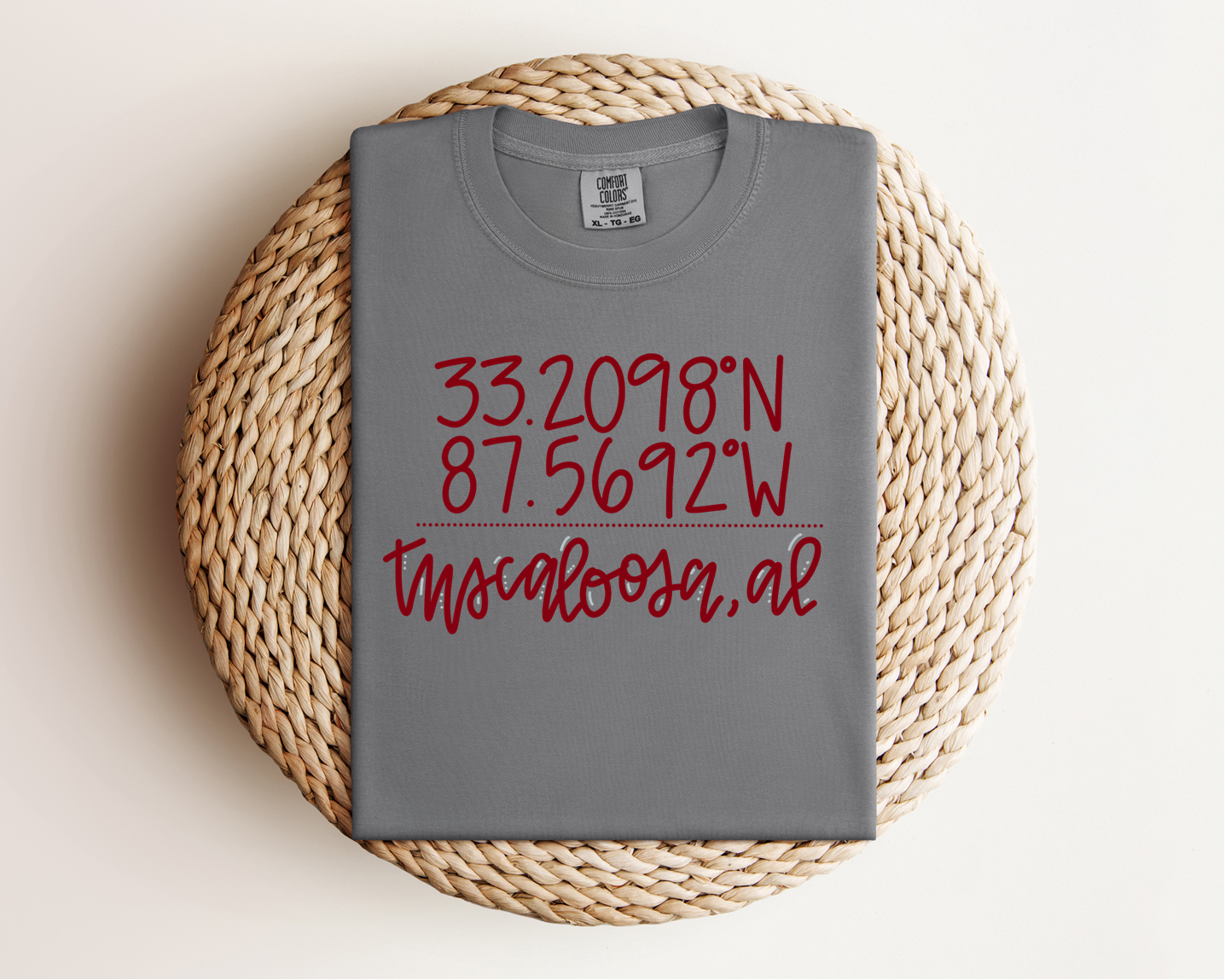 Tuscaloosa Coordinates Tee