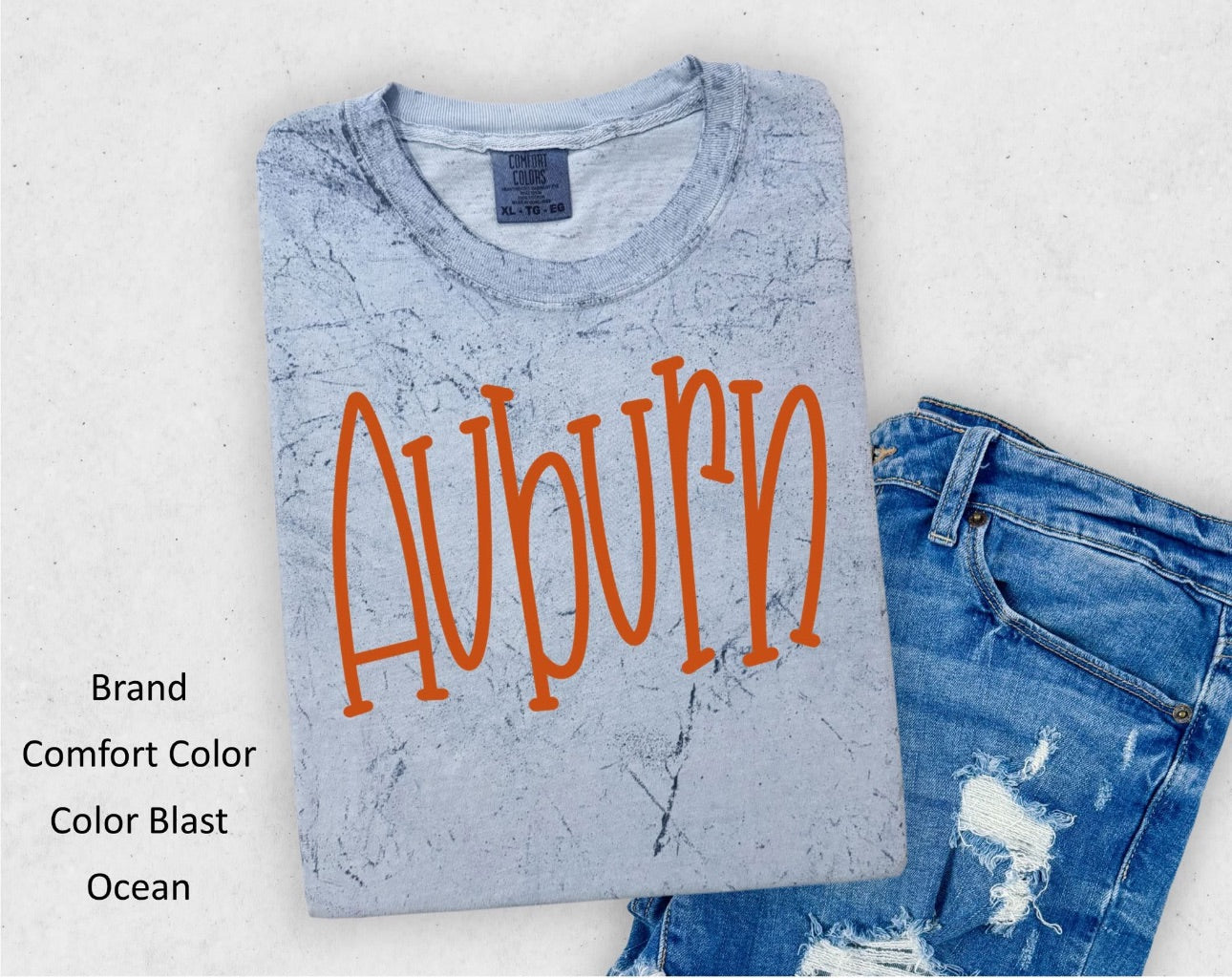 Auburn Color Blast Tee