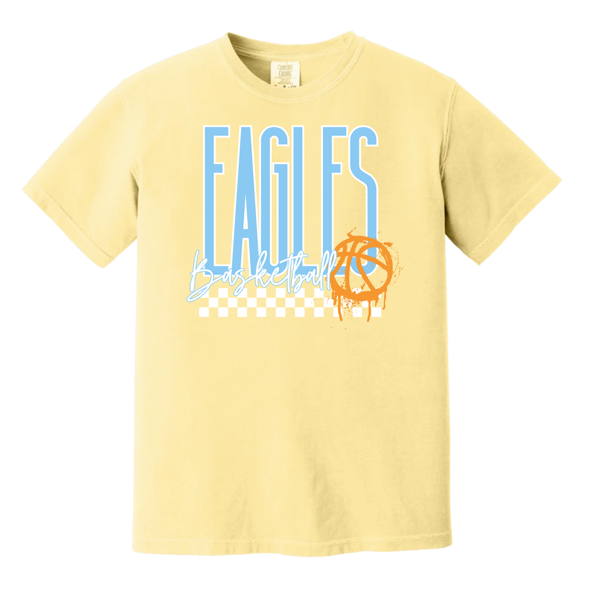Eagles Basketball Checked Tee
