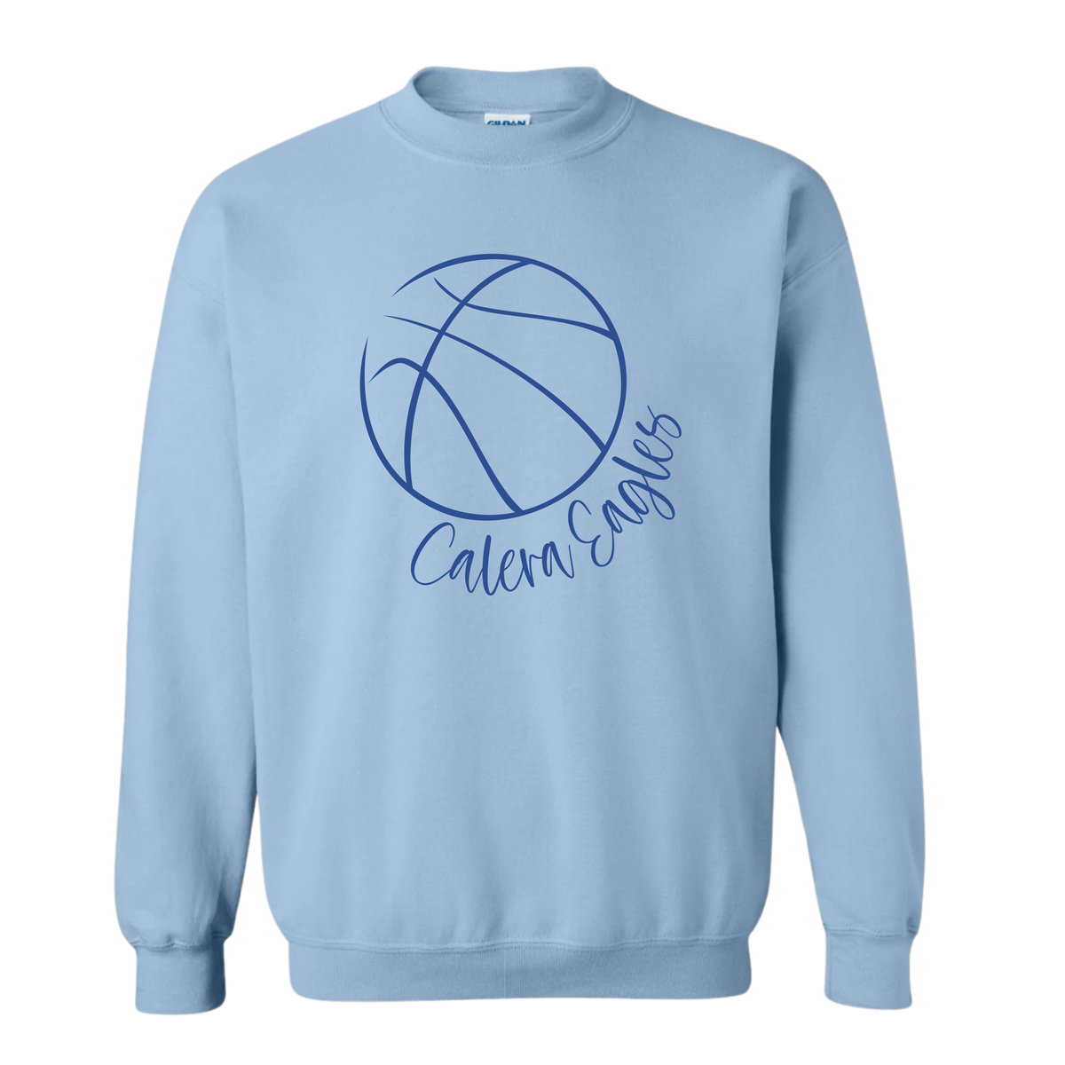 Calera Eagles Script Basketball Sweatshirt
