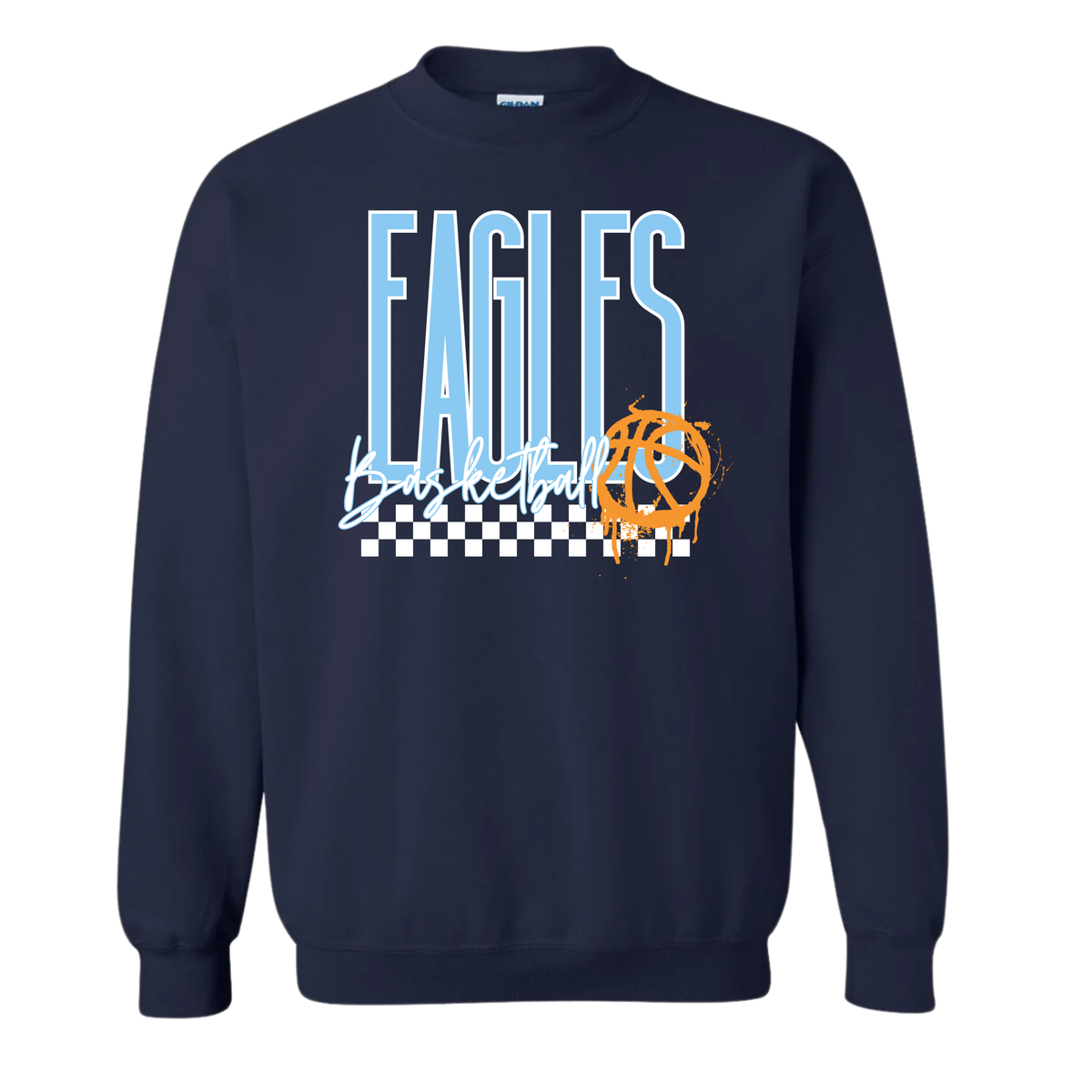 Eagles Basketball Checked Sweatshirt