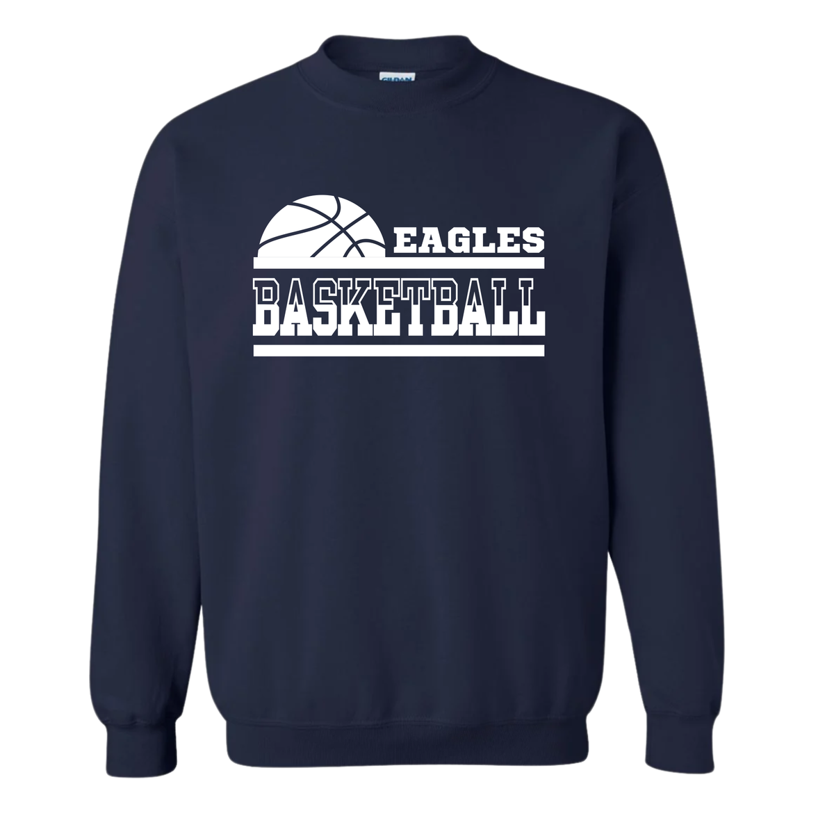 Eagles Basketball Stacked Sweatshirt