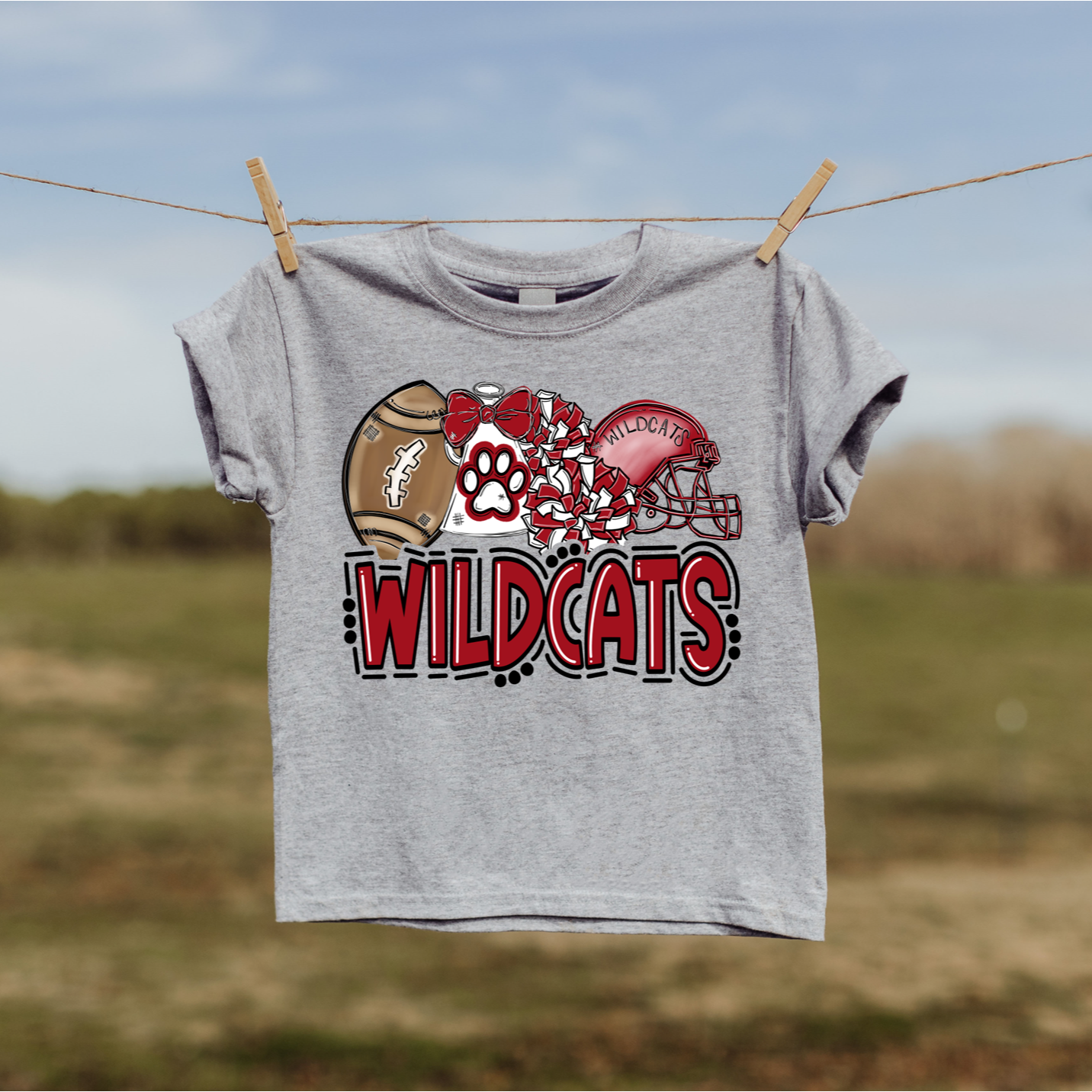"Wildcats" Spirit Youth Tee
