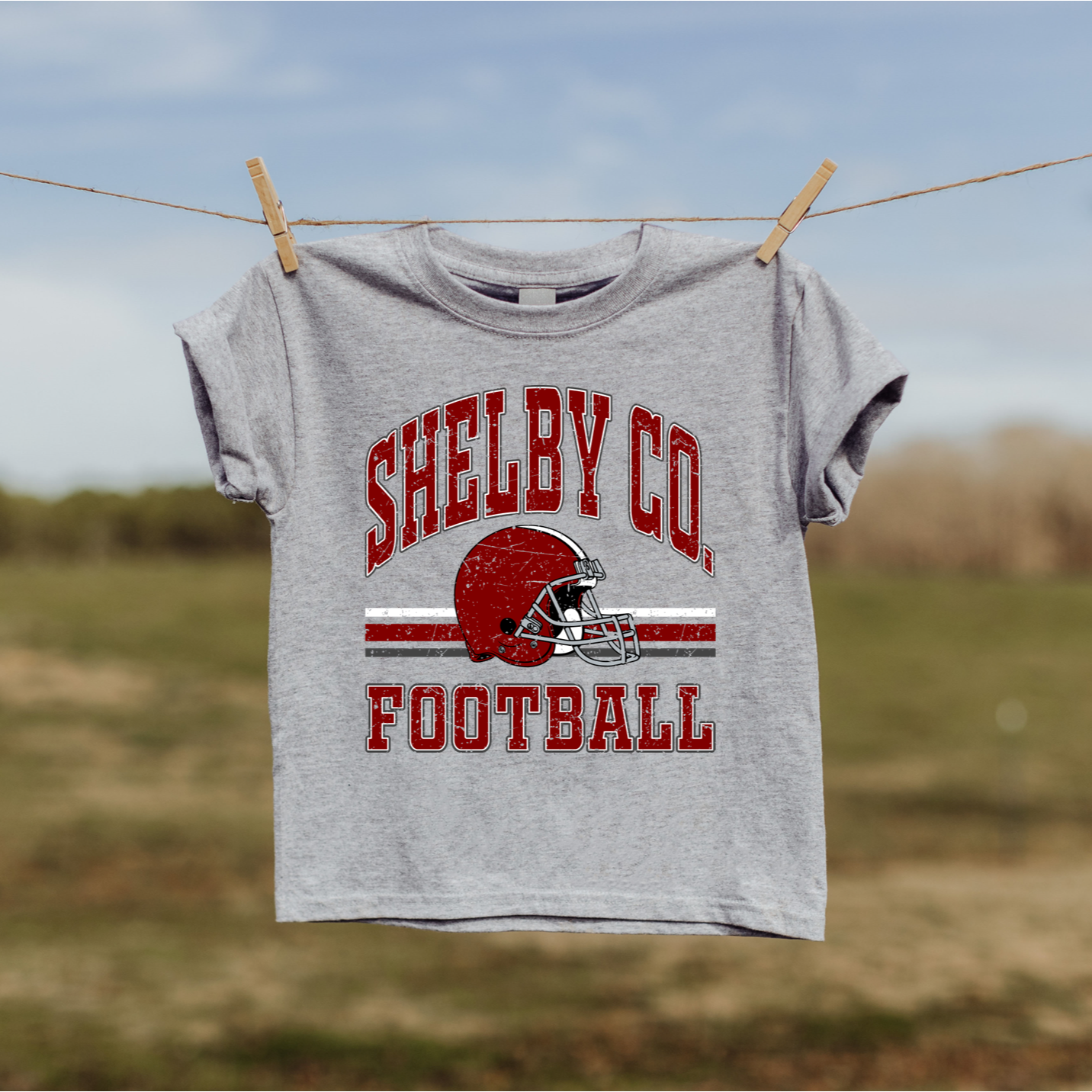 "Shelby Co. Football" Youth Tee