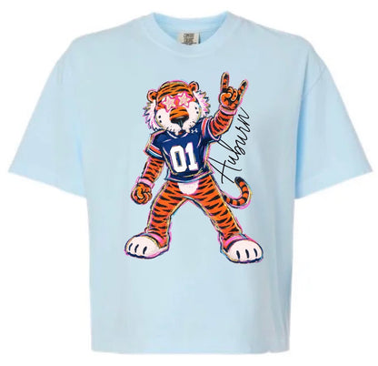 Boxy Aubie Color Tee