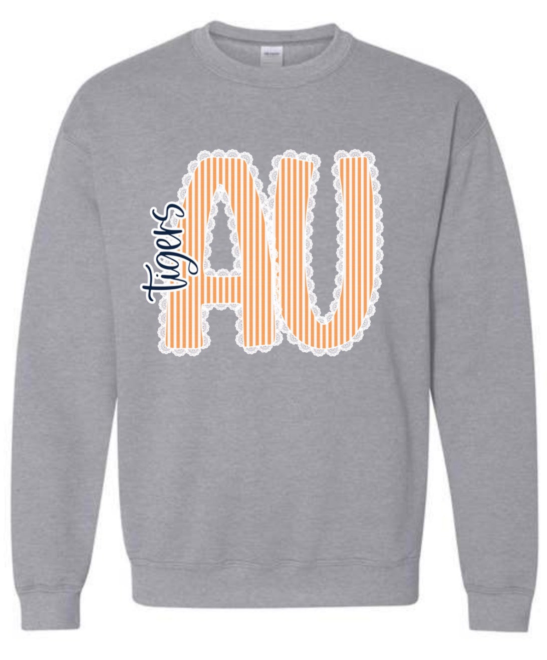 AU Striped Lace Sweatshirt