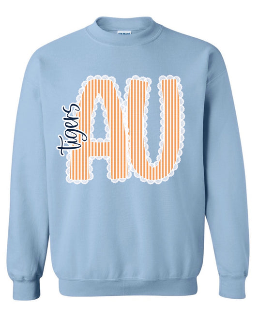 AU Striped Lace Sweatshirt