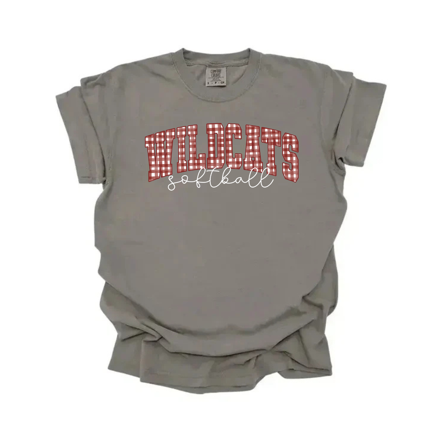 Wildcats Softball Gingham Tee