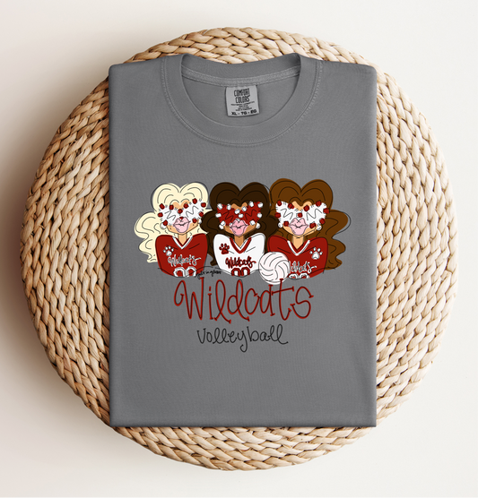 “Wildcats Volleyball” Gals Tee