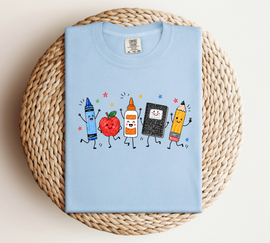 School supplies doodle Tee