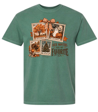 Fall monthly stamps Tee