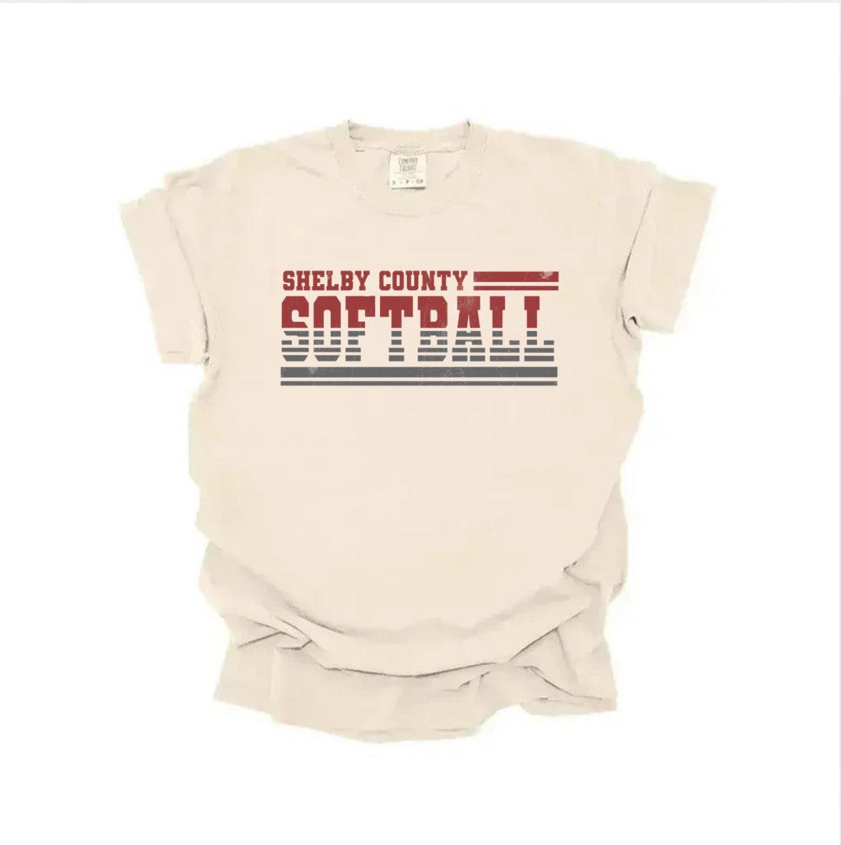 Shelby County Softball Grunge Tee