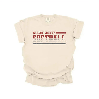 Shelby County Softball Grunge Tee