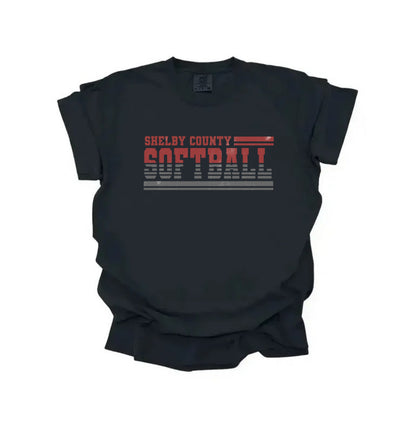 Shelby County Softball Grunge Tee