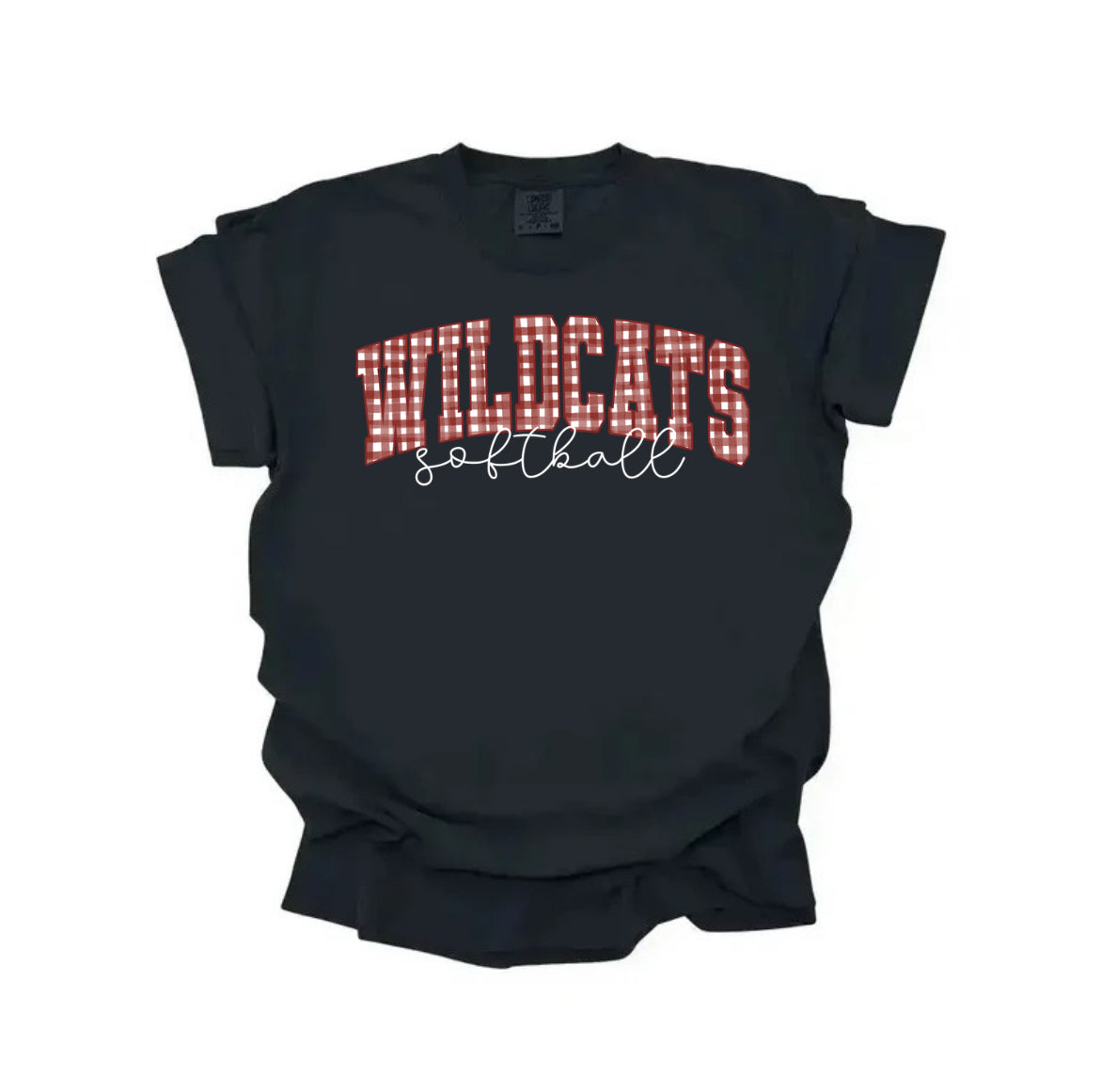 Wildcats Softball Gingham Tee