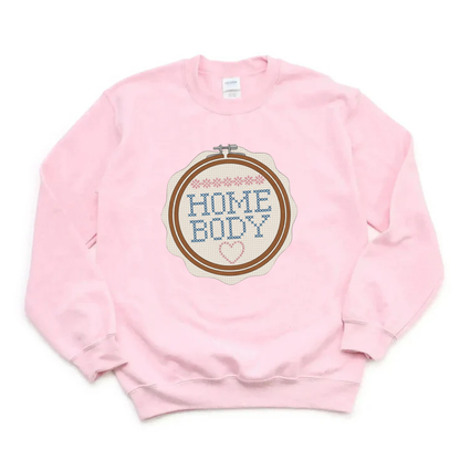 “Homebody” Cross Stitch Sweatshirt