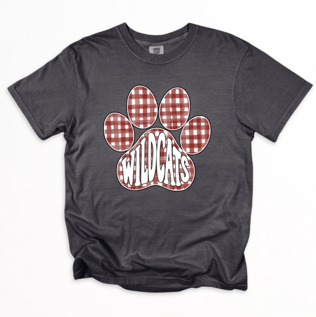 Wildcats Gingham Paw Tee