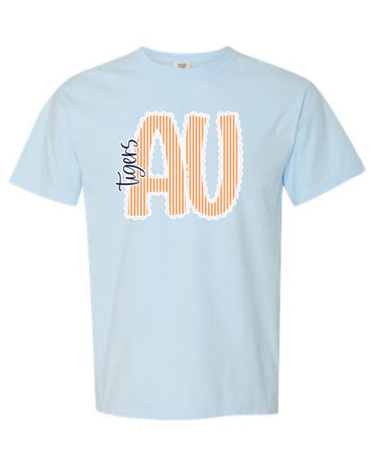 AU Striped Lace Tee